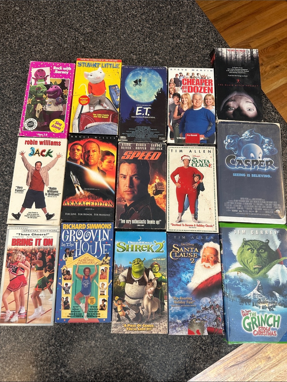 Assorted Classic Family Movie VHS Collection - Mixed Colors